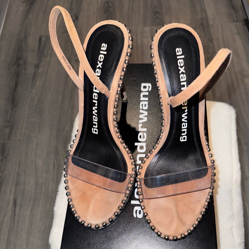 Alexander Wang Nova Suede Sandals tan